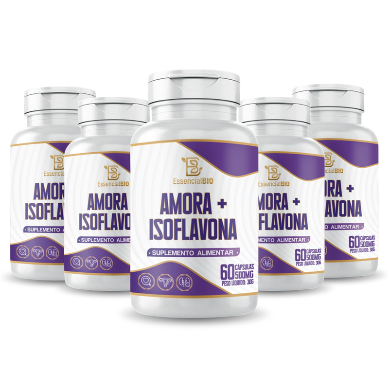Amora + Isoflavona Essencial Bio 500mg – 60 cápsulas