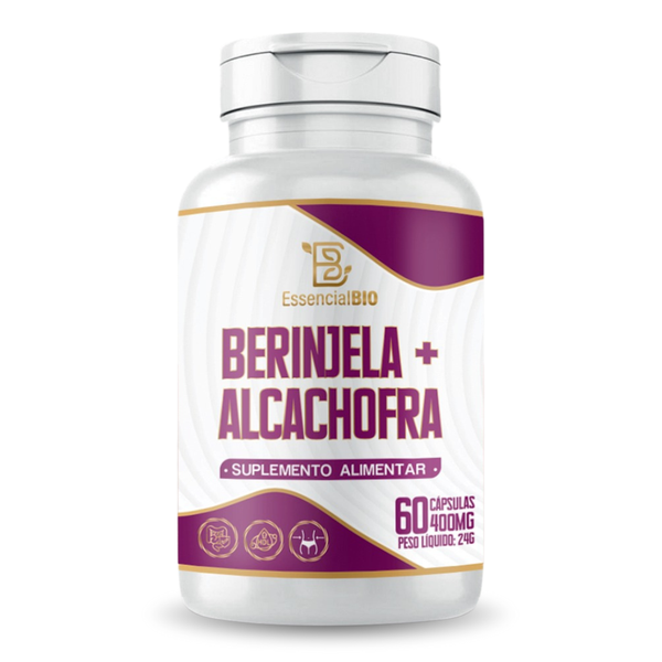 Berinjela + Alcachofra Essencial Bio 400mg – 60 cápsulas