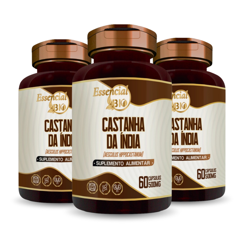 Castanha da Índia Essencial Bio 500mg – 60 cápsulas