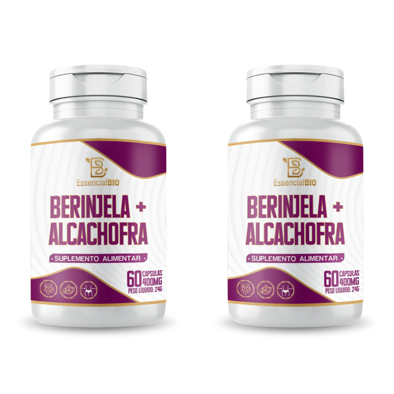 Berinjela + Alcachofra Essencial Bio 400mg – 60 cápsulas