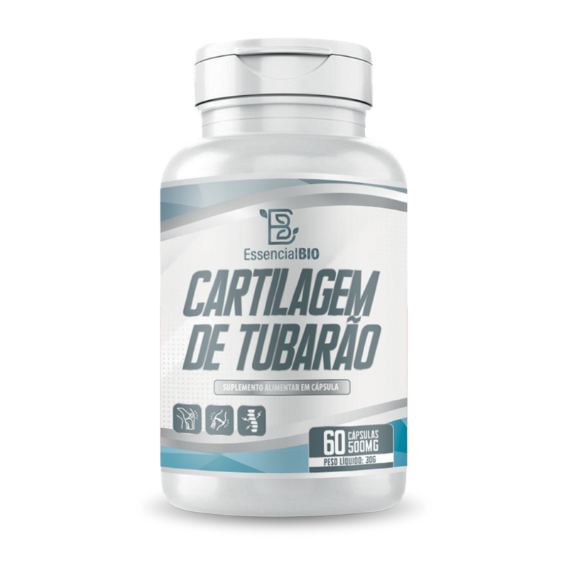 Cartilagem de Tubarão Essencial Bio 500mg – 60 cápsulas