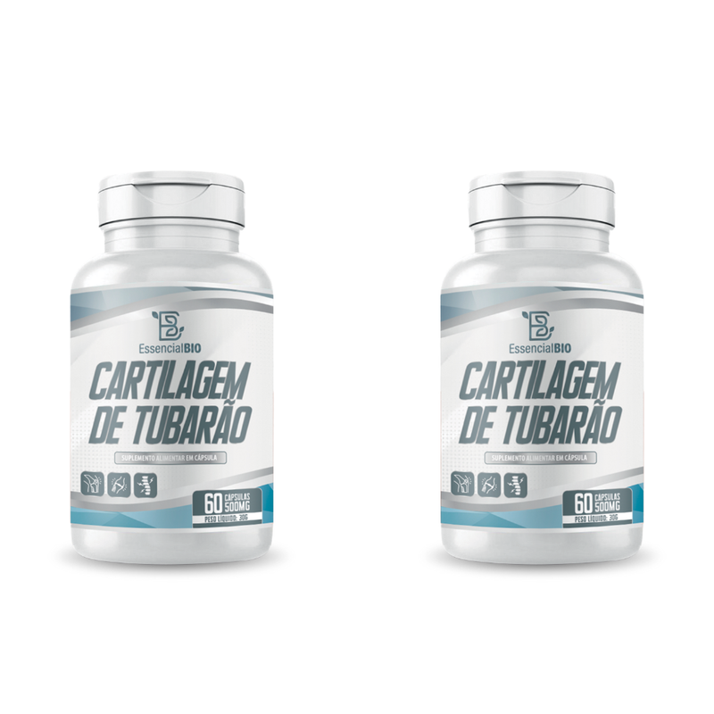 Cartilagem de Tubarão Essencial Bio 500mg – 60 cápsulas