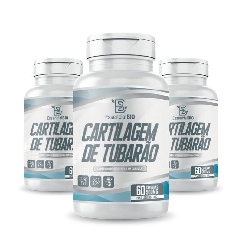 Cartilagem de Tubarão Essencial Bio 500mg – 60 cápsulas