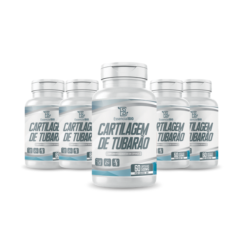 Cartilagem de Tubarão Essencial Bio 500mg – 60 cápsulas