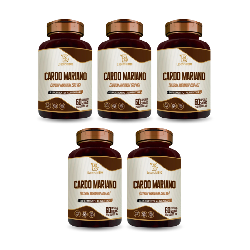 Cardo Mariano Essencial Bio 500mg – 60 cápsulas