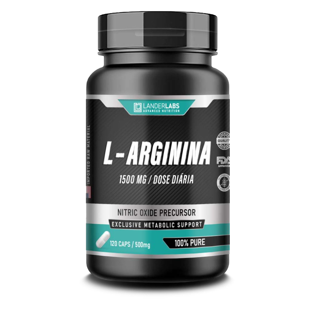 L-Arginina LanderLabs 1500mg – 120 cápsulas
