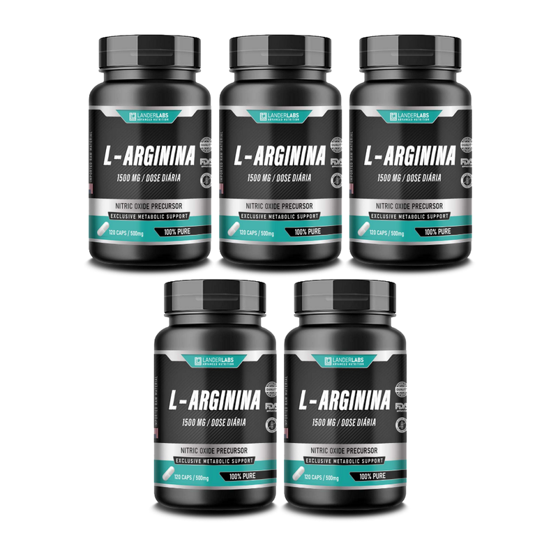 L-Arginina LanderLabs 1500mg – 120 cápsulas