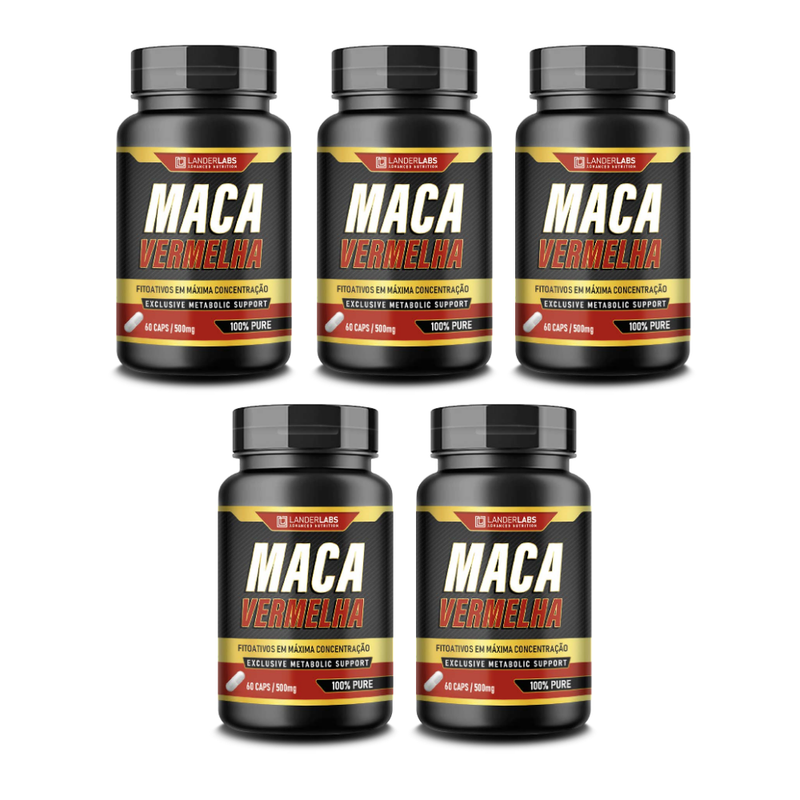 Maca Vermelha LanderLabs 500mg – 60 cápsulas