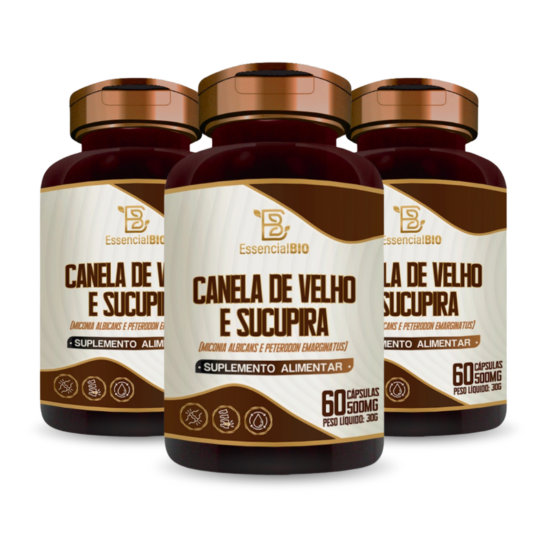 Canela de Velho + Sucupira Essencial Bio 500mg – 60 cápsulas