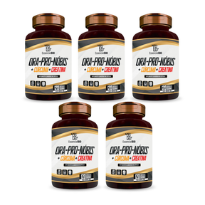 Kit 3 Ora-Pro-Nóbis + Cúrcuma + Creatina Essencial Bio 500mg – 120 cápsulas