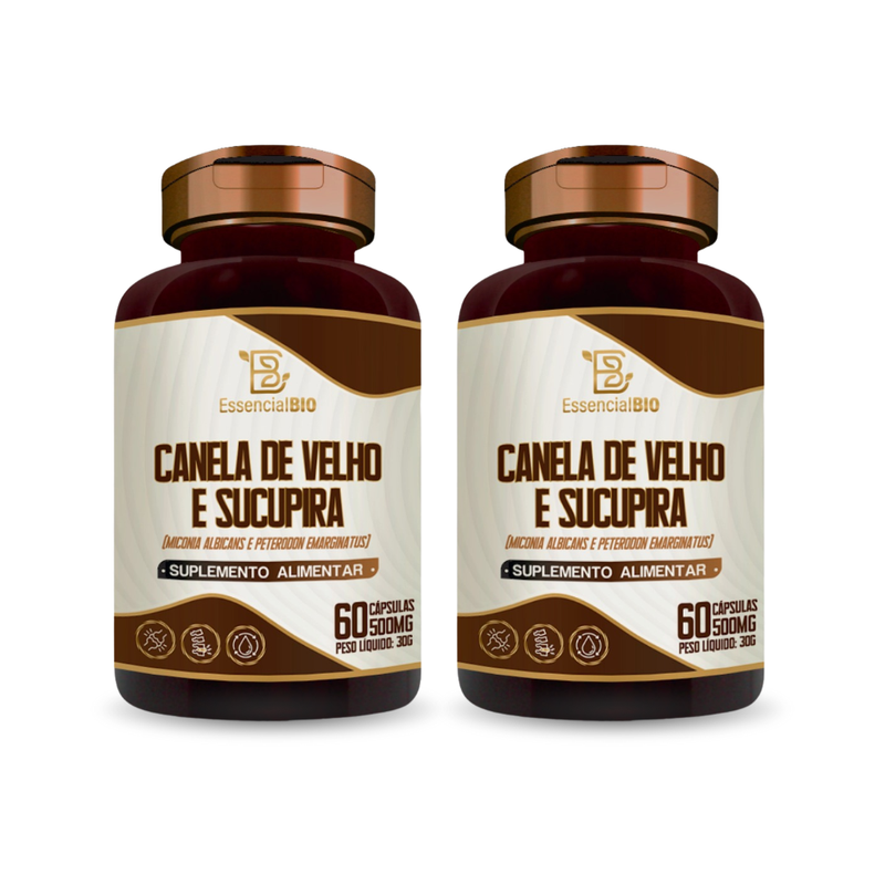 Canela de Velho + Sucupira Essencial Bio 500mg – 60 cápsulas
