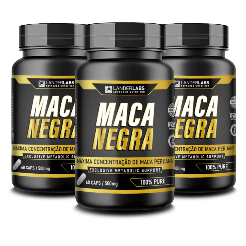 Maca Peruana Negra LanderLabs 500mg – 60 cápsulas