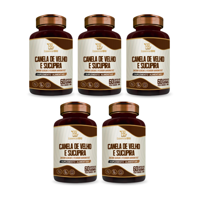 Canela de Velho + Sucupira Essencial Bio 500mg – 60 cápsulas
