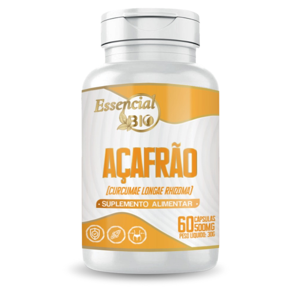 Açafrão Essencial Bio 500mg – 60 cápsulas