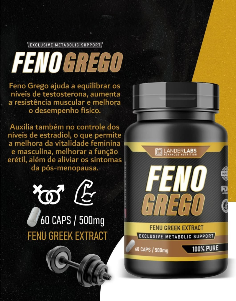 Combo Feno Grego + Moringa + Ashwagandha + Maca Peruana Negra